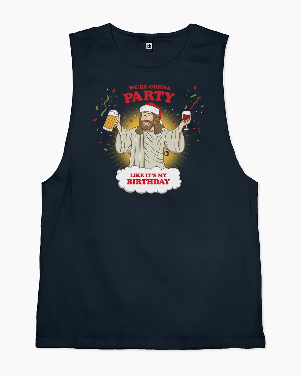 We're Going to Party Like It's My Birthday Tank Australia Online #colour_navy