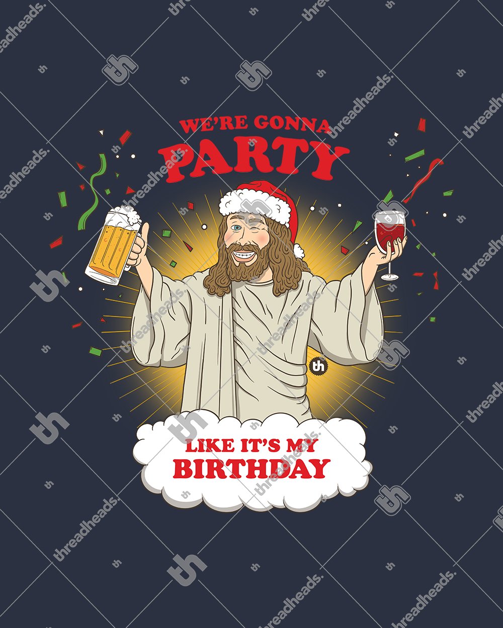 We're Going to Party Like It's My Birthday Long Sleeve Australia Online #colour_navy