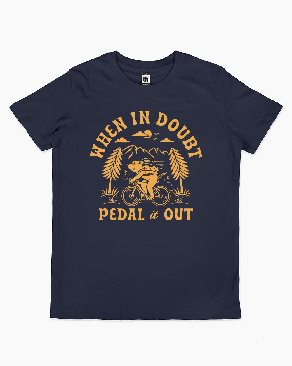 When In Doubt Pedal It Out Kids T-Shirt Australia Online #colour_navy