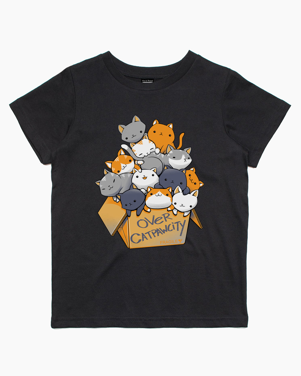 Over Catpawcity Kids T-Shirt Australia Online #colour_black