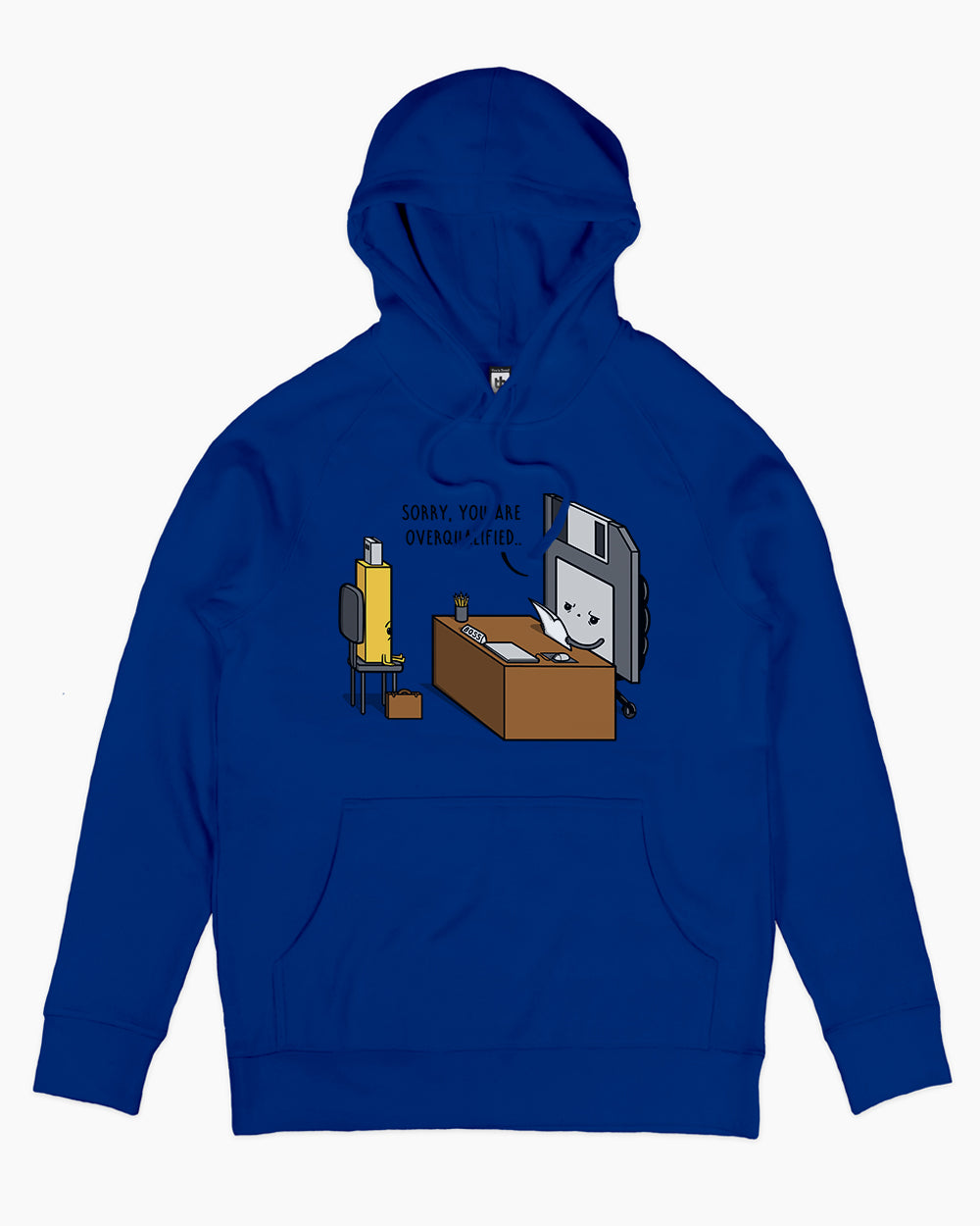 Overqualified! Hoodie Australia Online #colour_blue