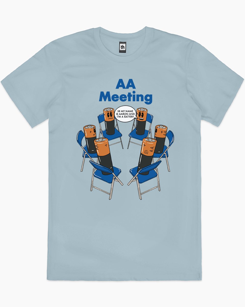 AA Meeting T-Shirt Australia Online #colour_pale blue