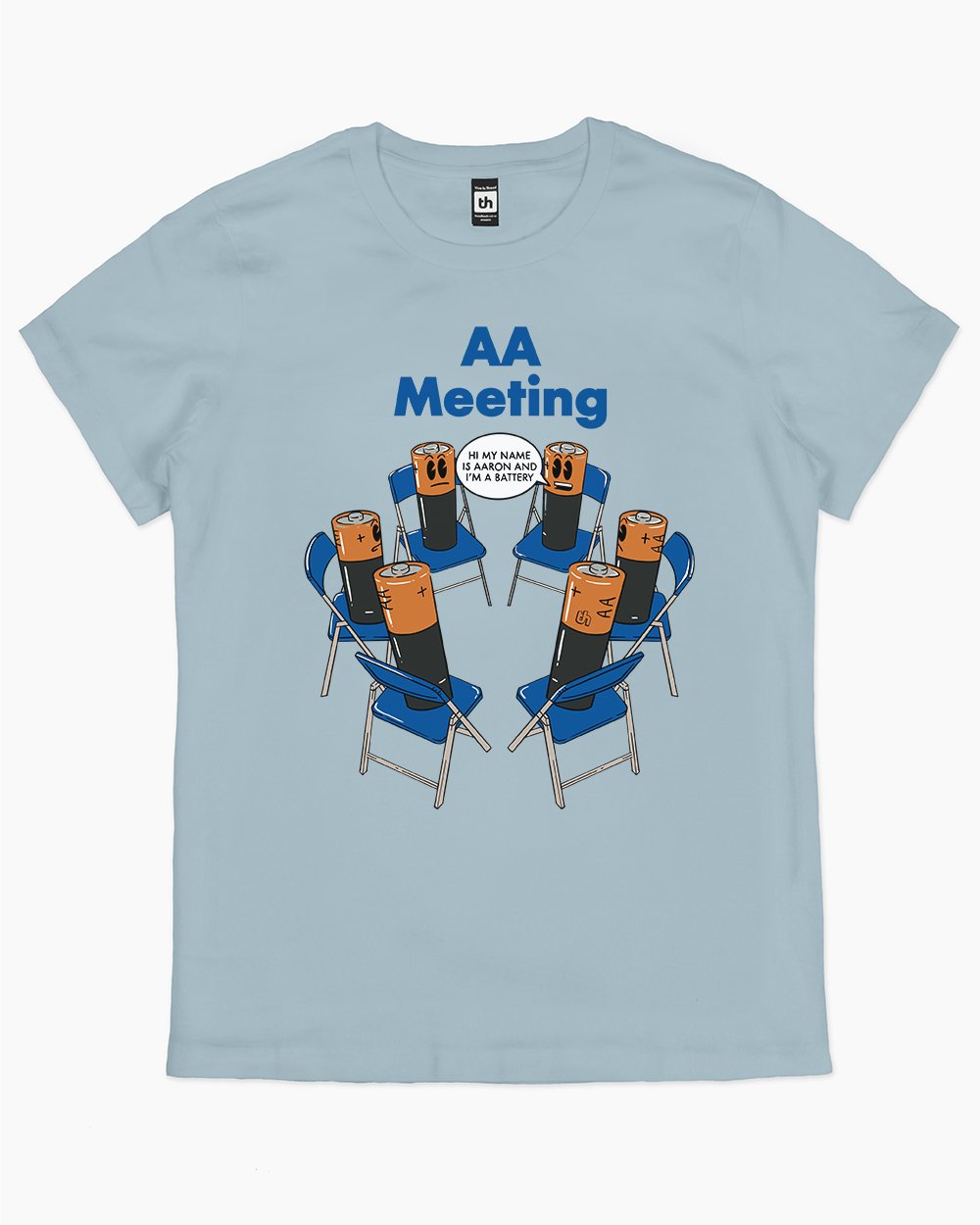 AA Meeting T-Shirt Australia Online #colour_pale blue