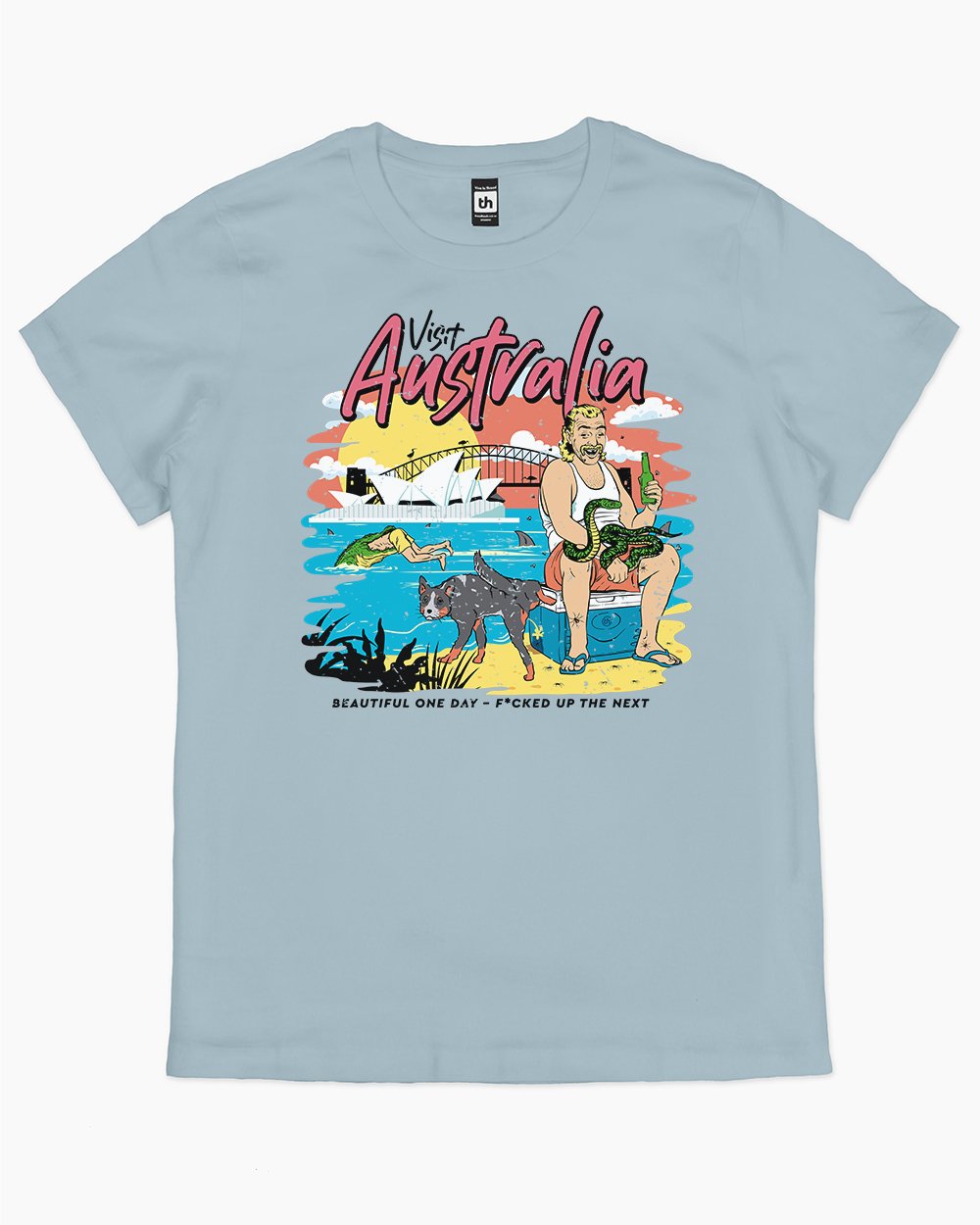 Visit Australia T-Shirt Australia Online #colour_pale blue