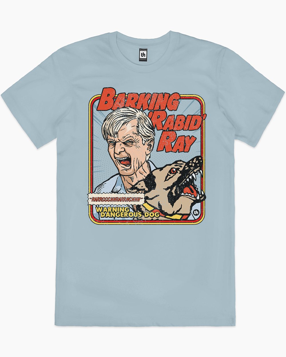 Barking Rabid Ray T-Shirt Australia Online #colour_pale blue