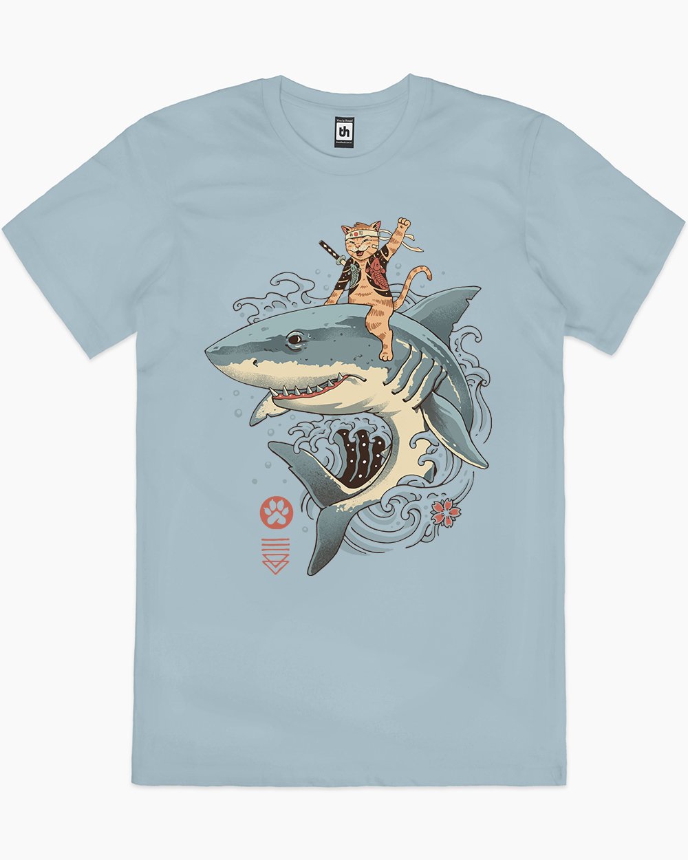 Catana Shark T-Shirt Australia Online #colour_pale blue