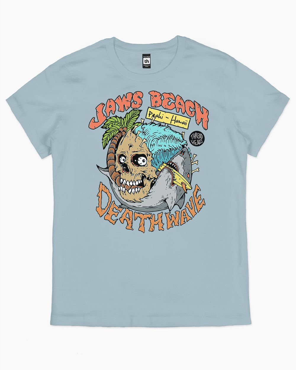 Deathwave T-Shirt Australia Online #colour_pale blue
