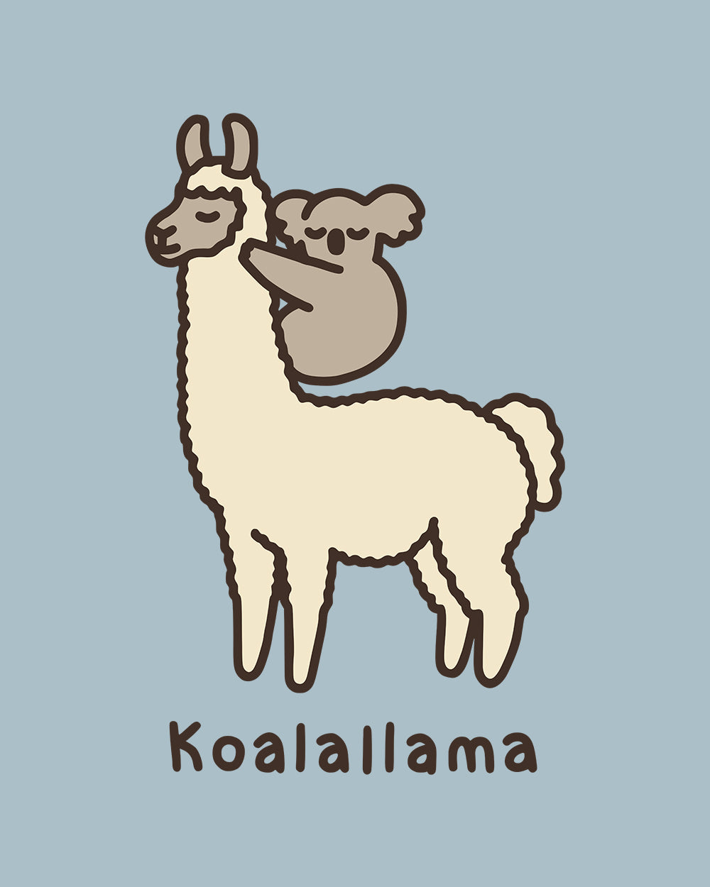 Koalallama Kids T-Shirt Australia Online #colour_pale blue