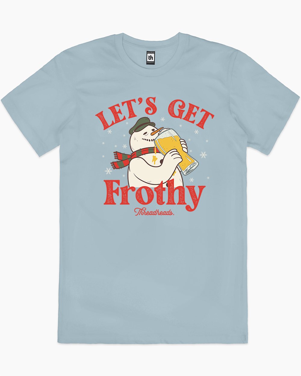 Let's Get Frothy T-Shirt Australia Online #colour_pale blue