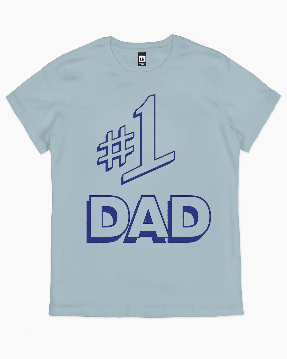 Number 1 Dad T-Shirt Australia Online #colour_pale blue