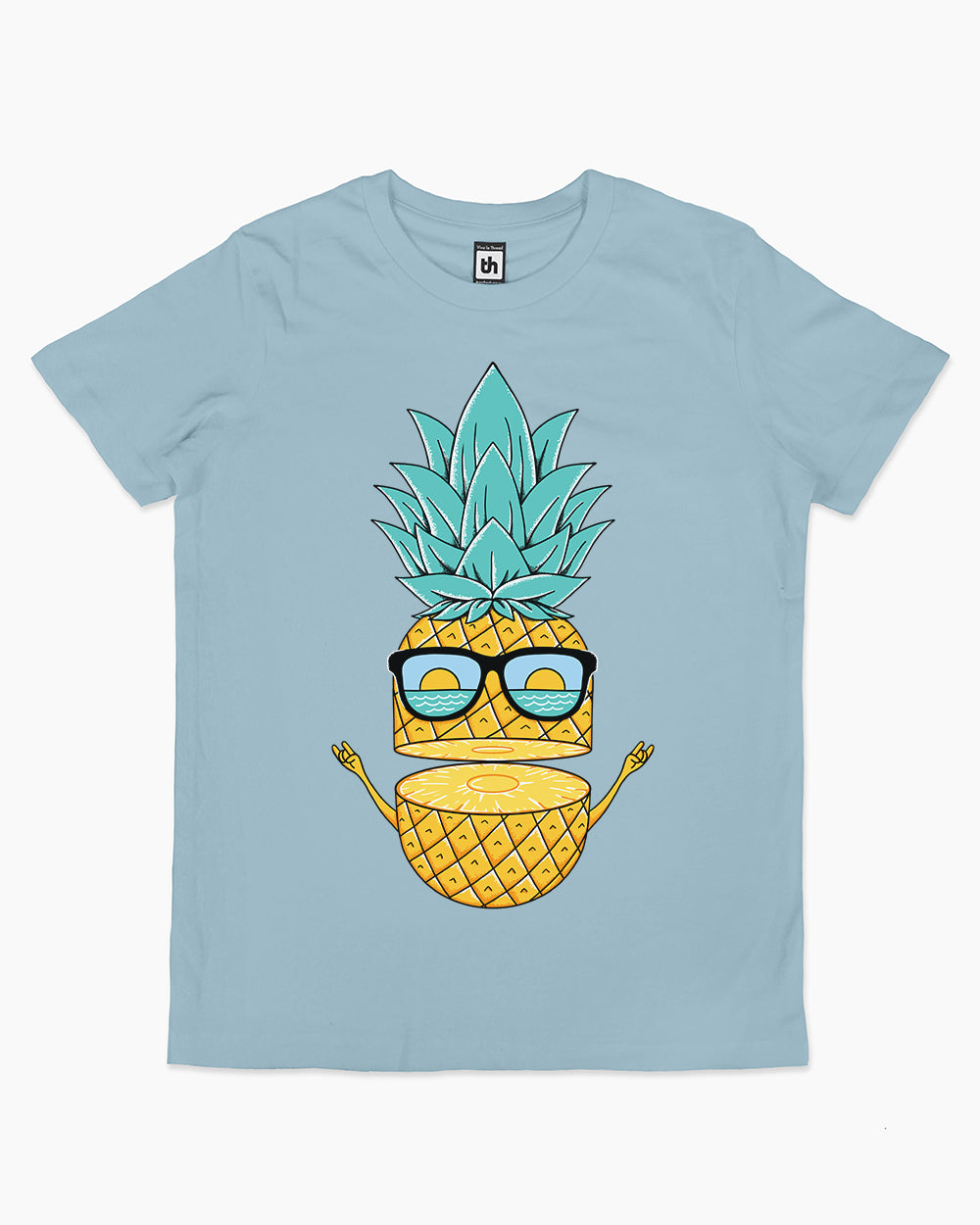 Pineapple Sunglasses Kids T-Shirt Australia Online #colour_pale blue