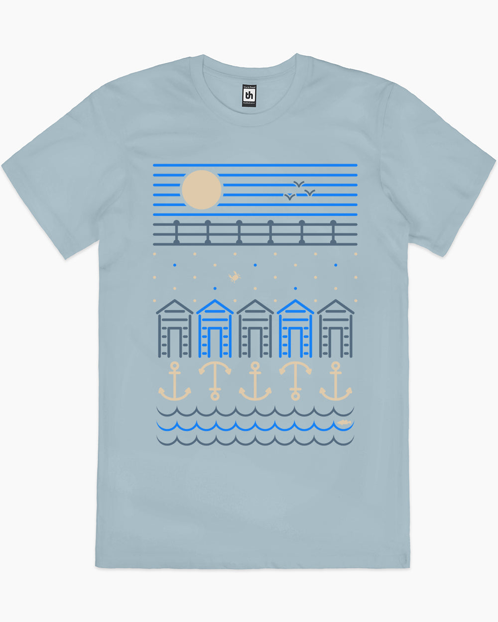 Seaside Shores T-Shirt Australia Online #colour_pale blue