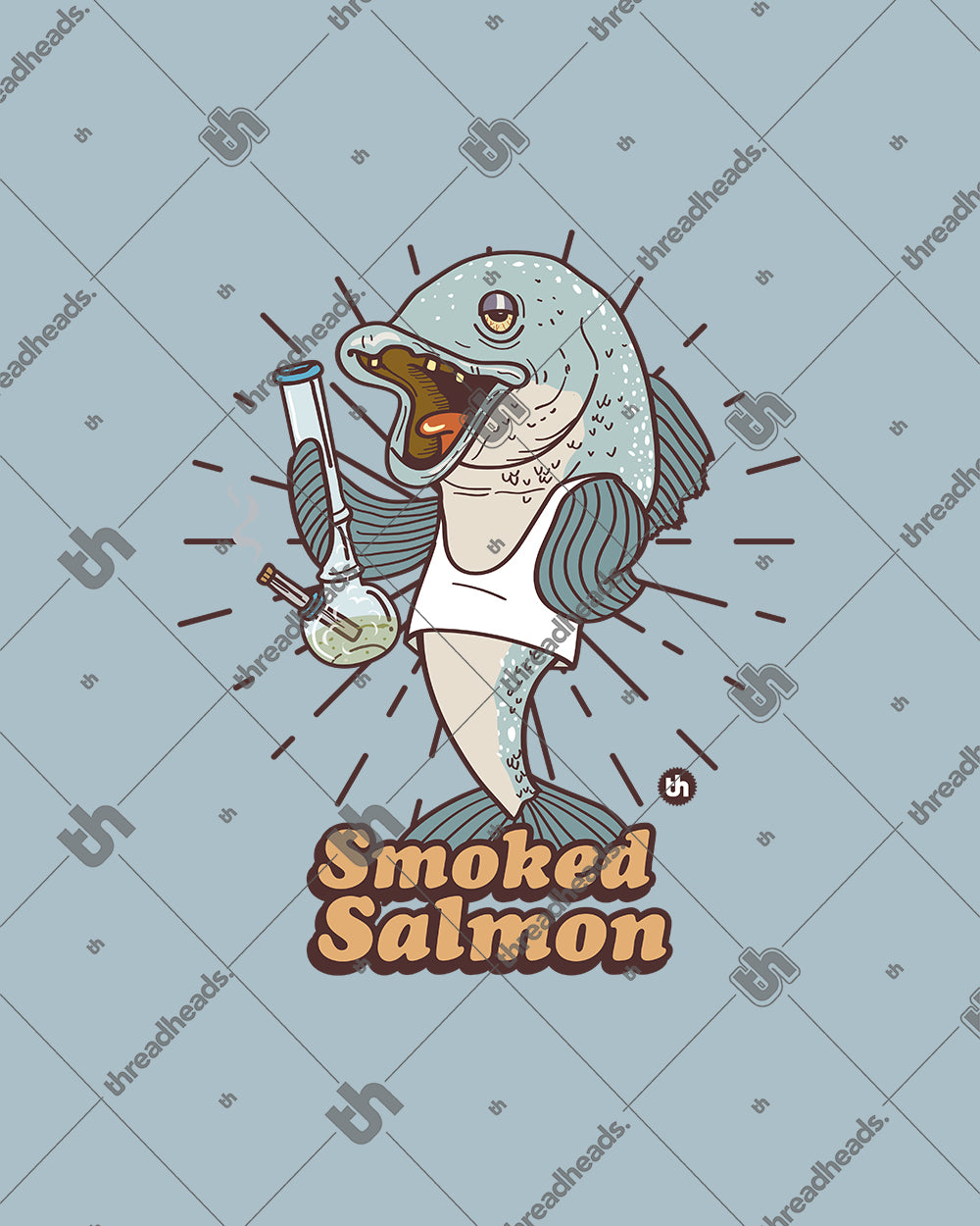 Smoked Salmon T-Shirt Australia Online #colour_pale blue