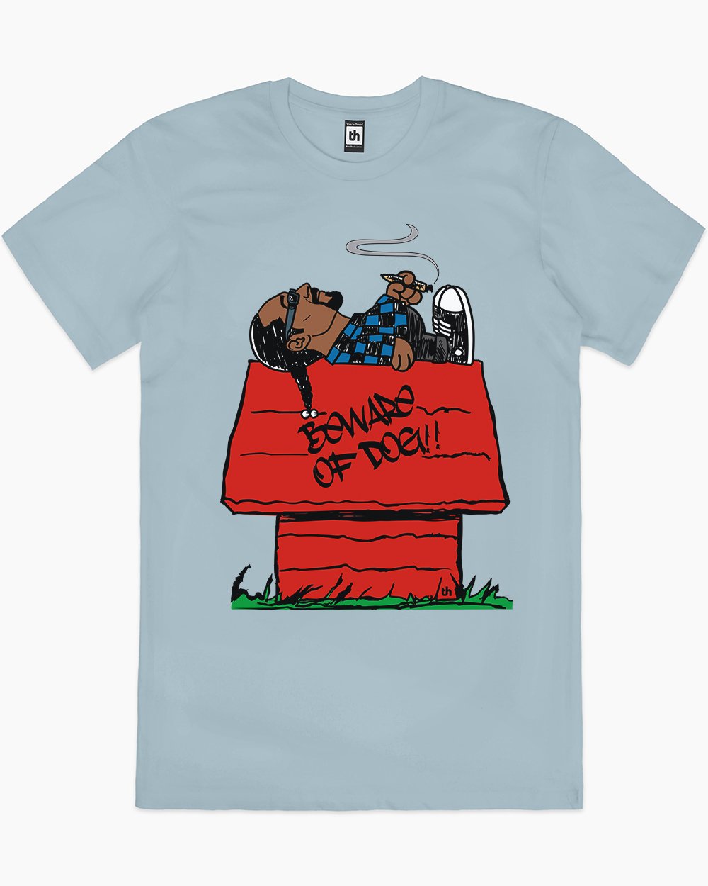 Snoop Snoopy T-Shirt Australia Online #colour_pale blue