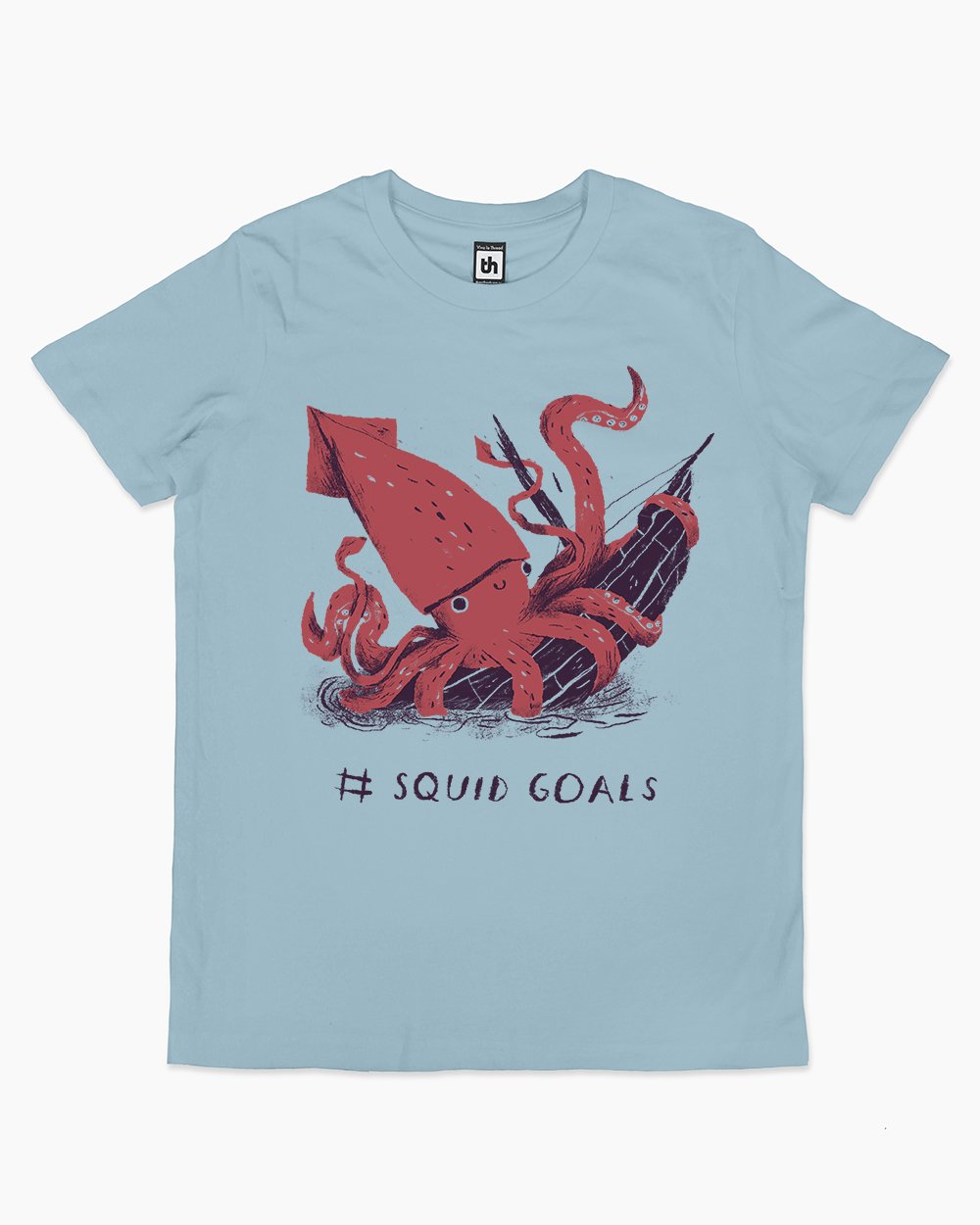 Squid Goals Kids T-Shirt Australia Online #colour_pale blue