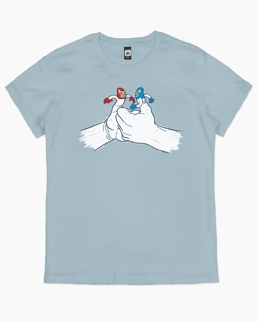 Thumb Wrestlers T-Shirt Australia Online #colour_pale blue