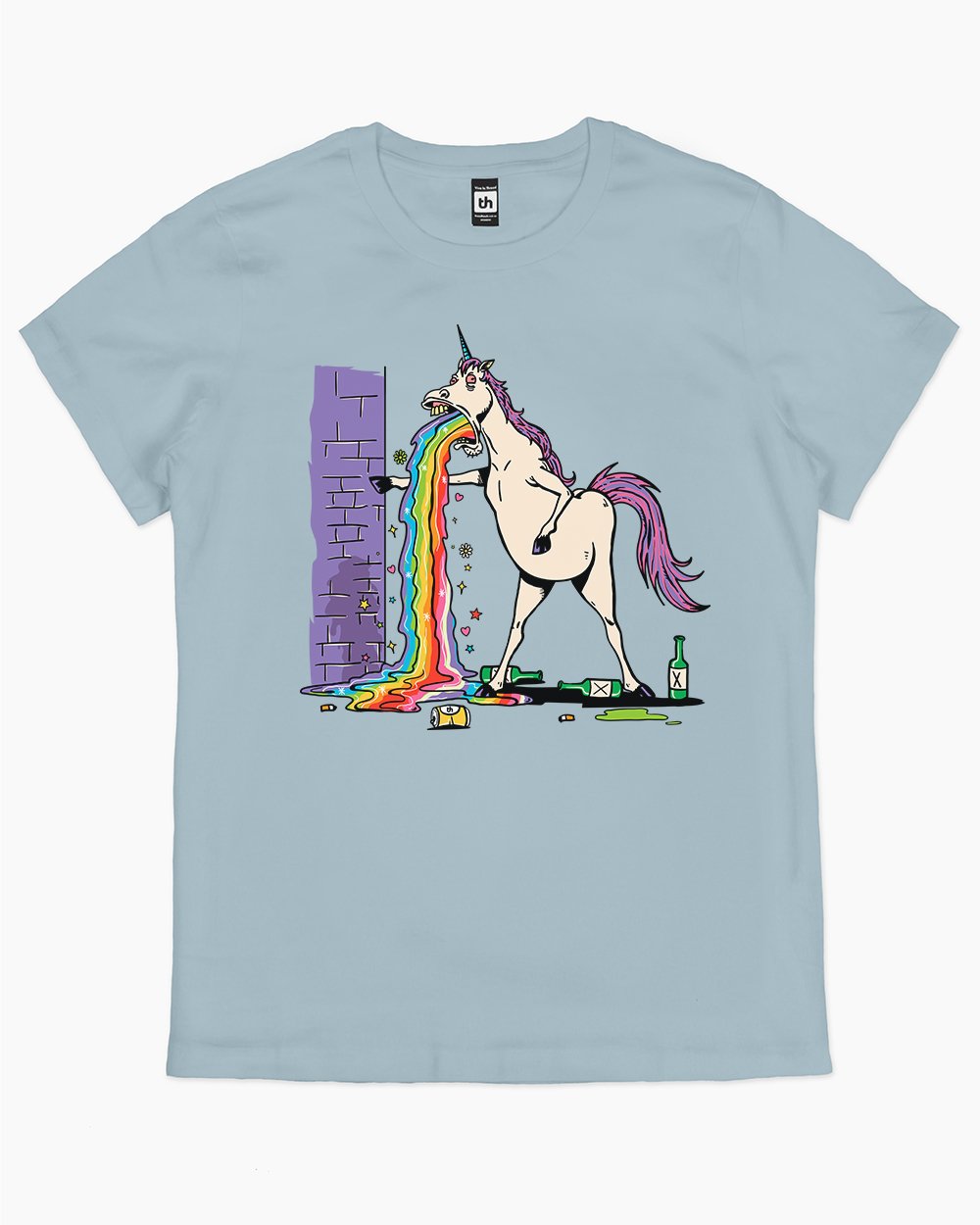 Unicorn Vom T-Shirt Australia Online #colour_pale blue