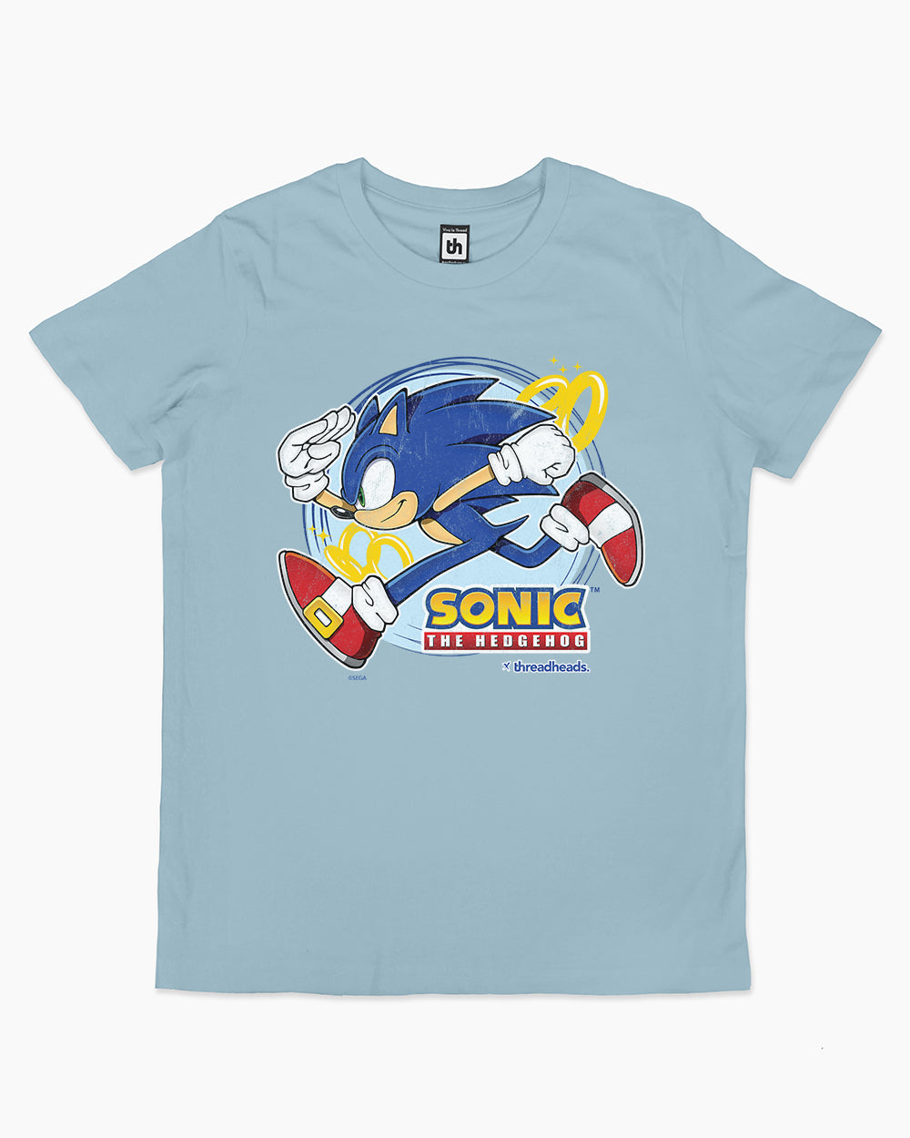 Vintage Sonic Kids T-Shirt Australia Online #colour_pale blue