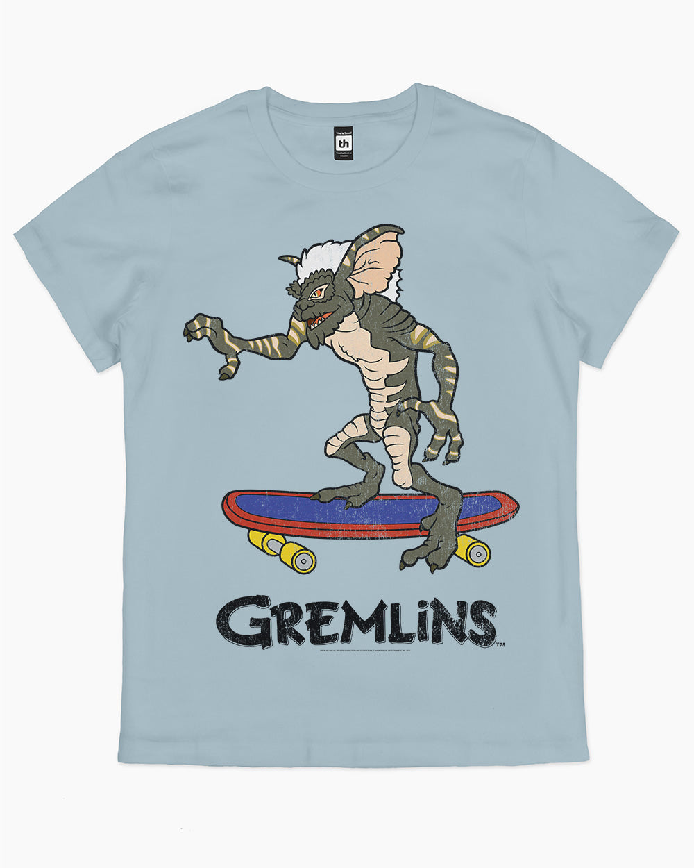 Gremlin Skate T-Shirt Australia Online #colour_pale blue