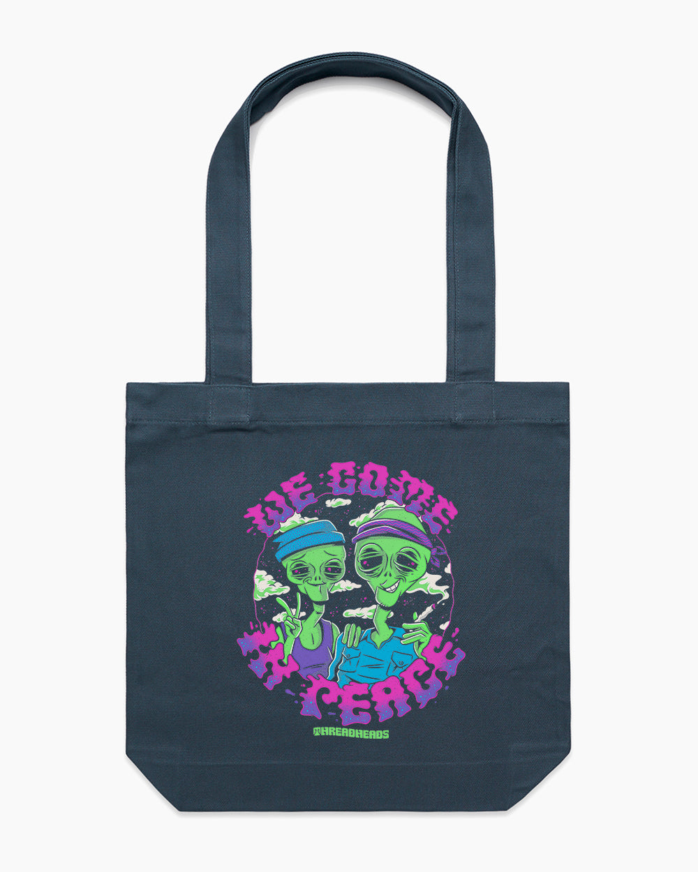 We Come in Peace Tote Bag Australia Online #colour_
