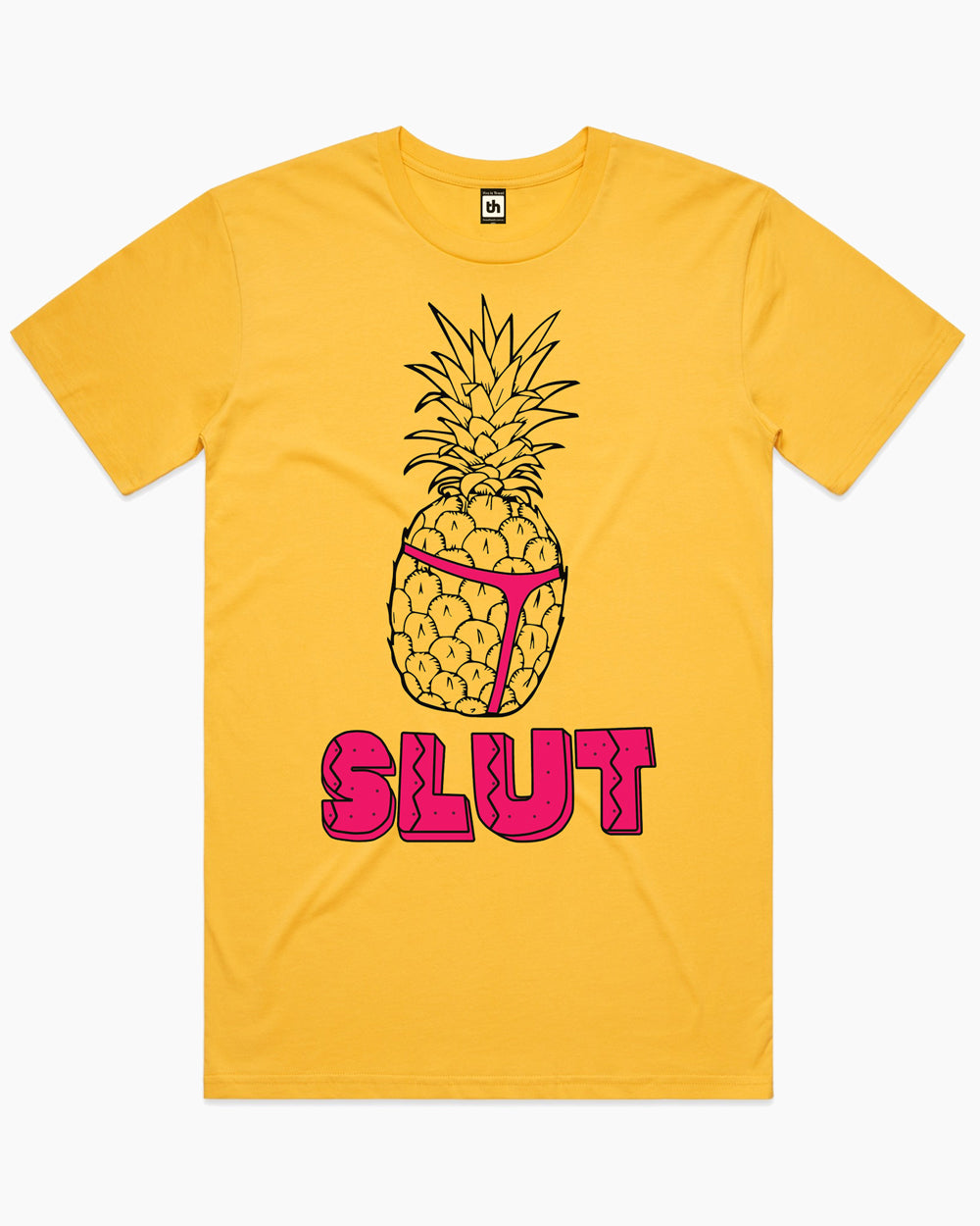 Pineapple Slut T-Shirt Australia Online #colour_yellow