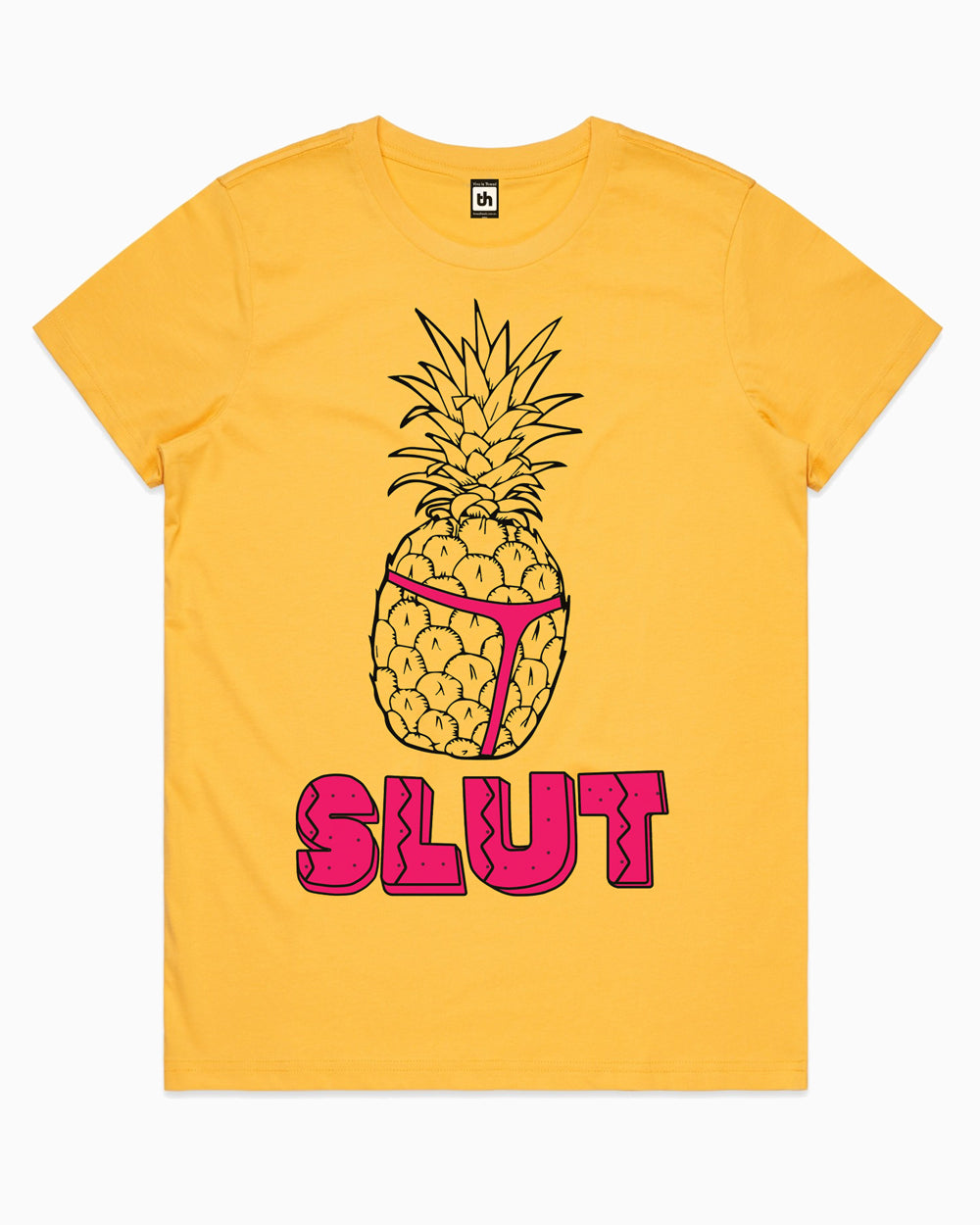 Pineapple Slut T-Shirt Australia Online #colour_yellow