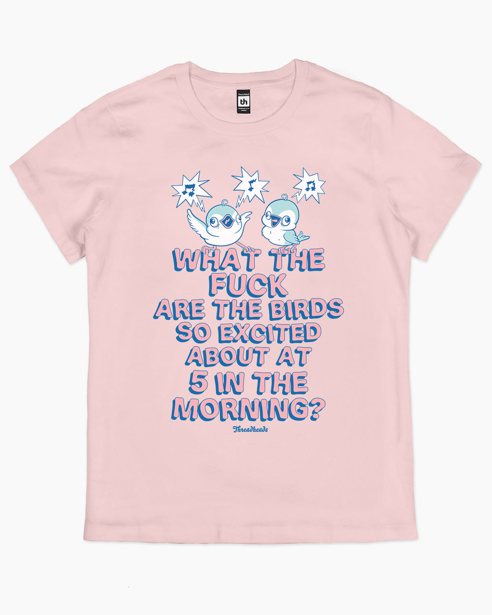 Excited Bird T-Shirt Australia Online #colour_pink