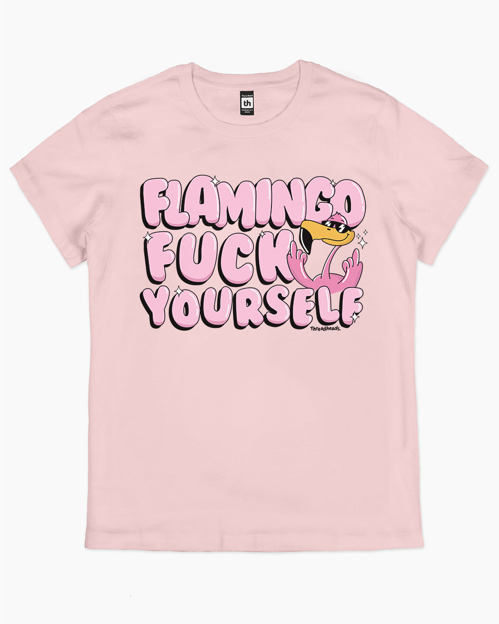 Flamingo Fuck Yourself T-Shirt Australia Online #colour_pink