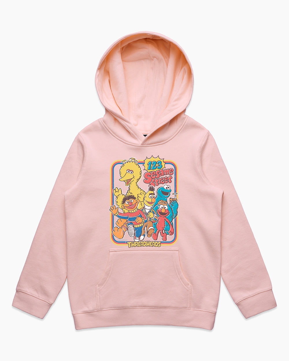 123 Sesame St Kids Hoodie Australia Online #colour_pink