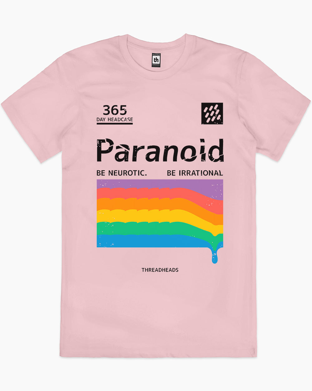 Paranoid Irrational T-Shirt Australia Online #colour_pink