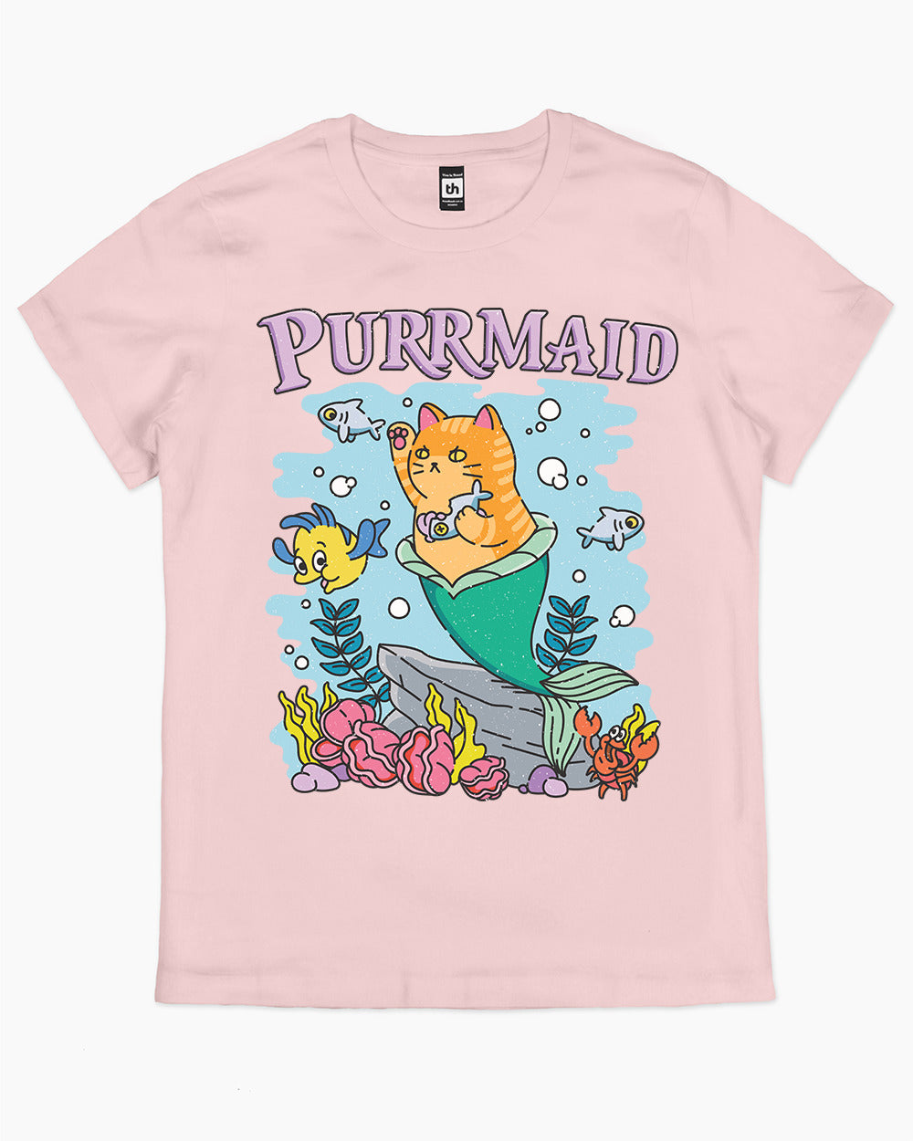 Purrmaid T-Shirt Australia Online #colour_pink