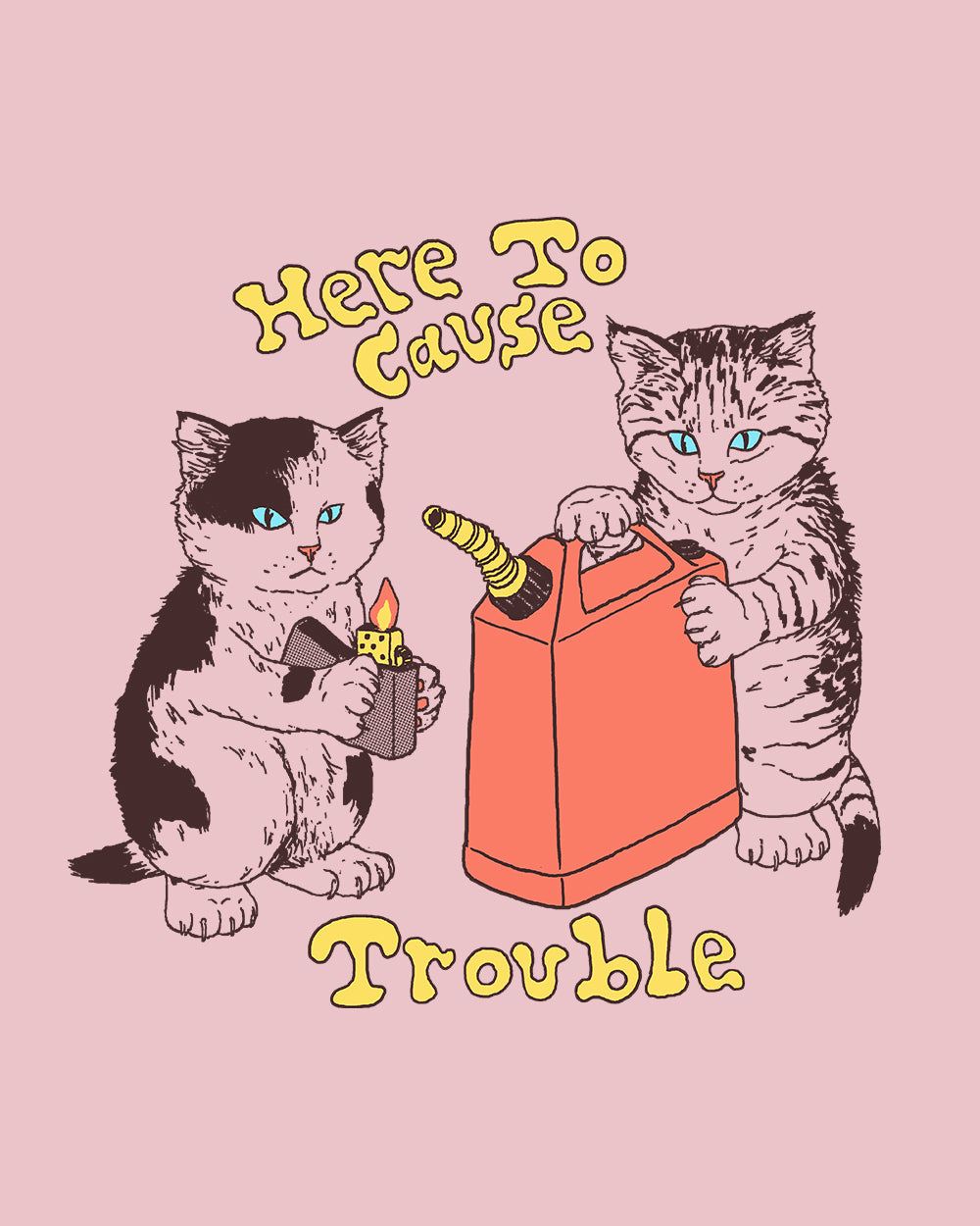 Here to Cause Trouble Tote Bag Australia Online #colour_