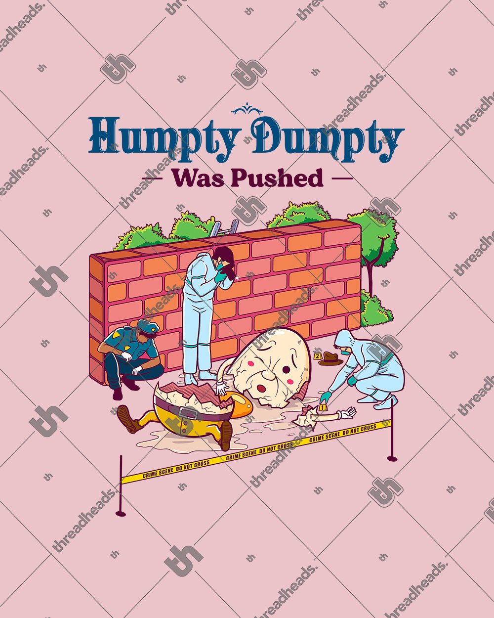 Humpty Dumpty was Pushed T-Shirt Australia Online #colour_pink