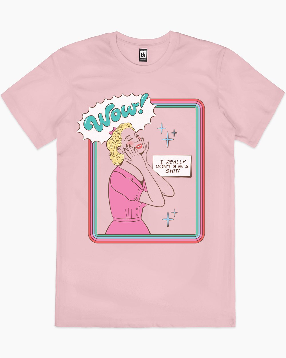I Don't Give a Shit T-Shirt Australia Online #colour_pink