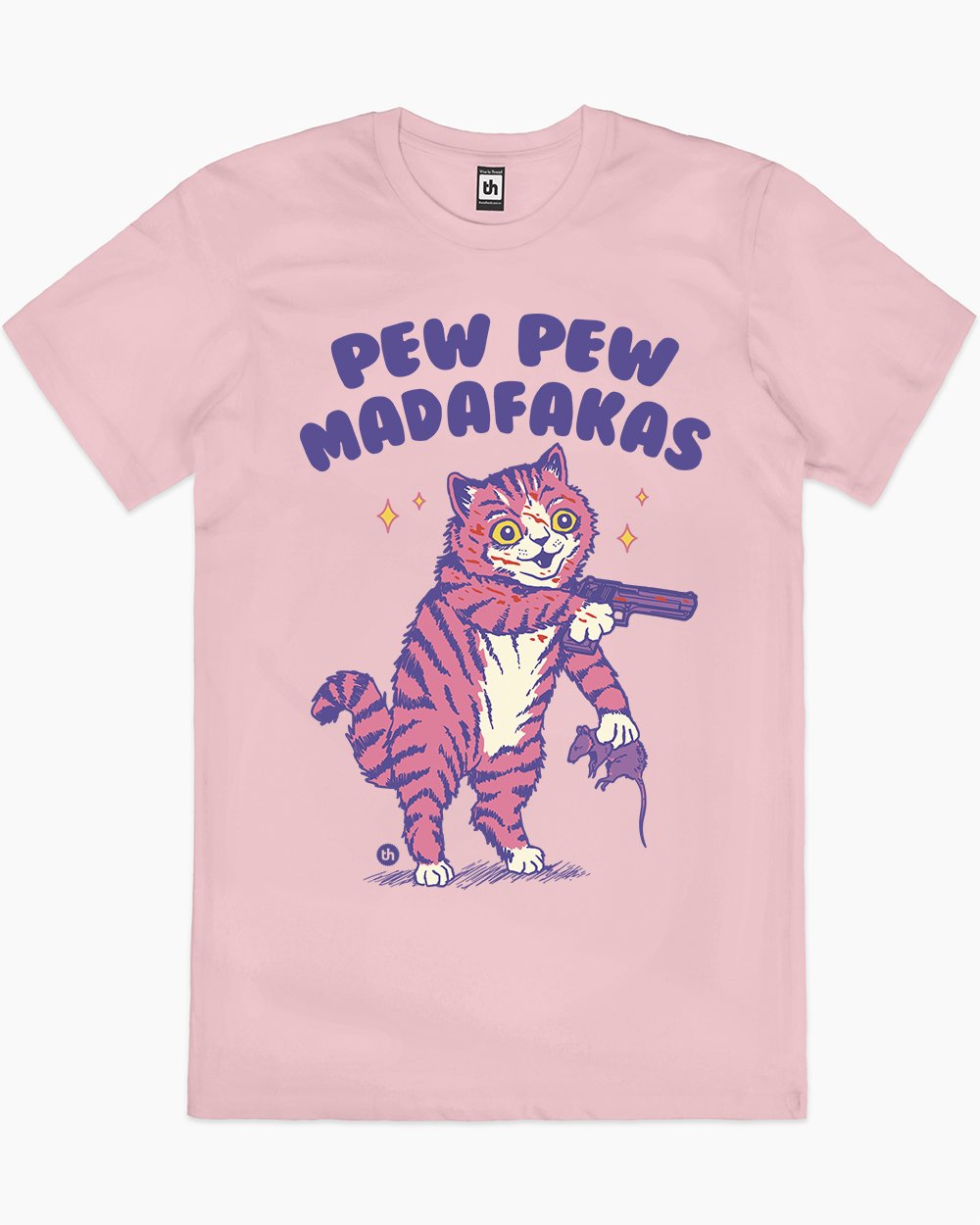 Pew Pew Madafakas T-Shirt Australia Online #colour_pink