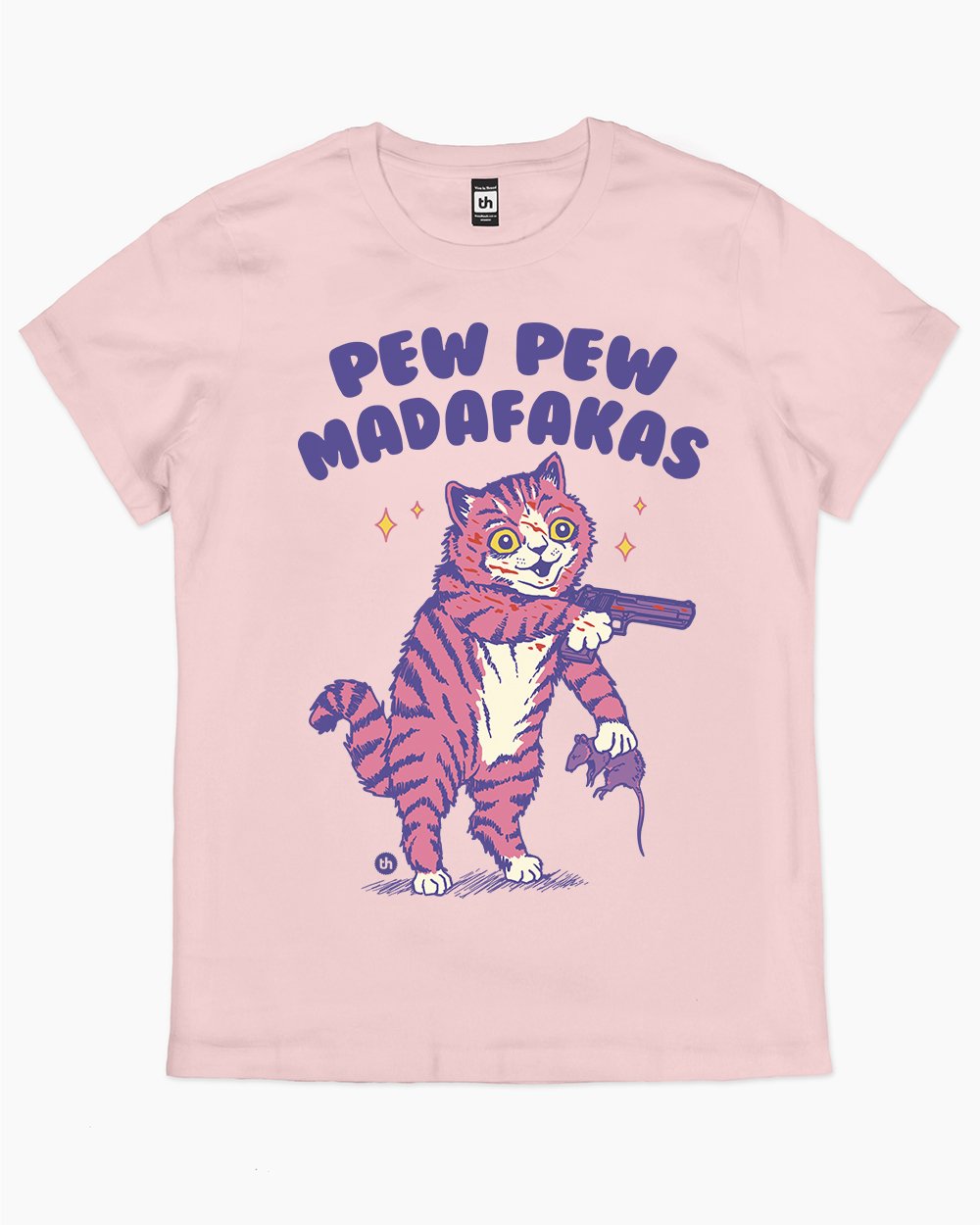 Pew Pew Madafakas T-Shirt Australia Online #colour_pink