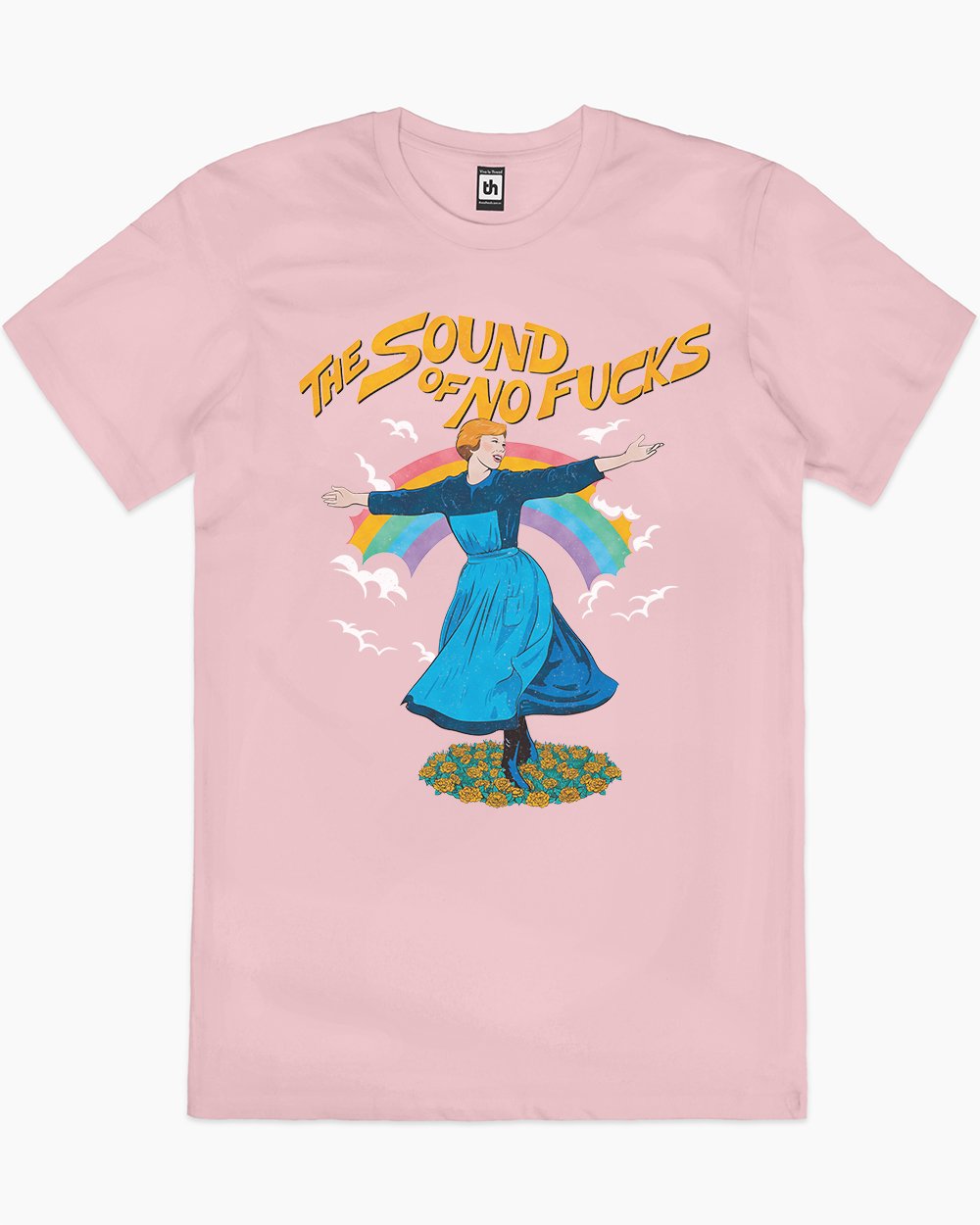 The Sound of No Fucks T-Shirt Australia Online #colour_pink