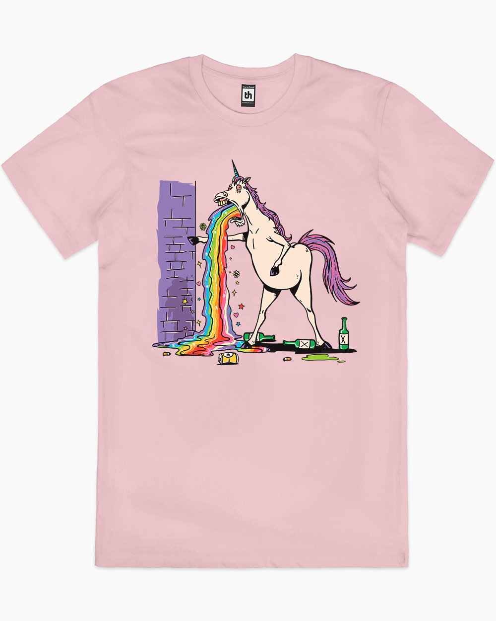 Unicorn Vom T-Shirt Australia Online #colour_pink