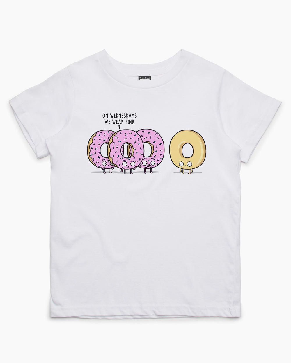 Pink Wednesday Kids T-Shirt Australia Online #colour_white