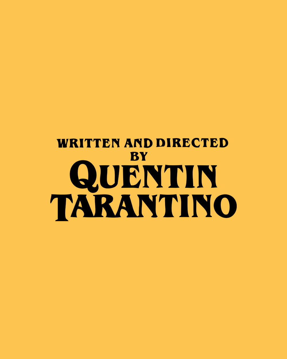 Written and Directed by Quentin Tarantino Sweater Australia Online #colour_yellow