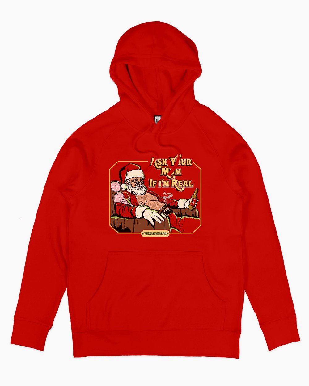 Ask Your Mum If I'm Real Hoodie Australia Online #colour_red