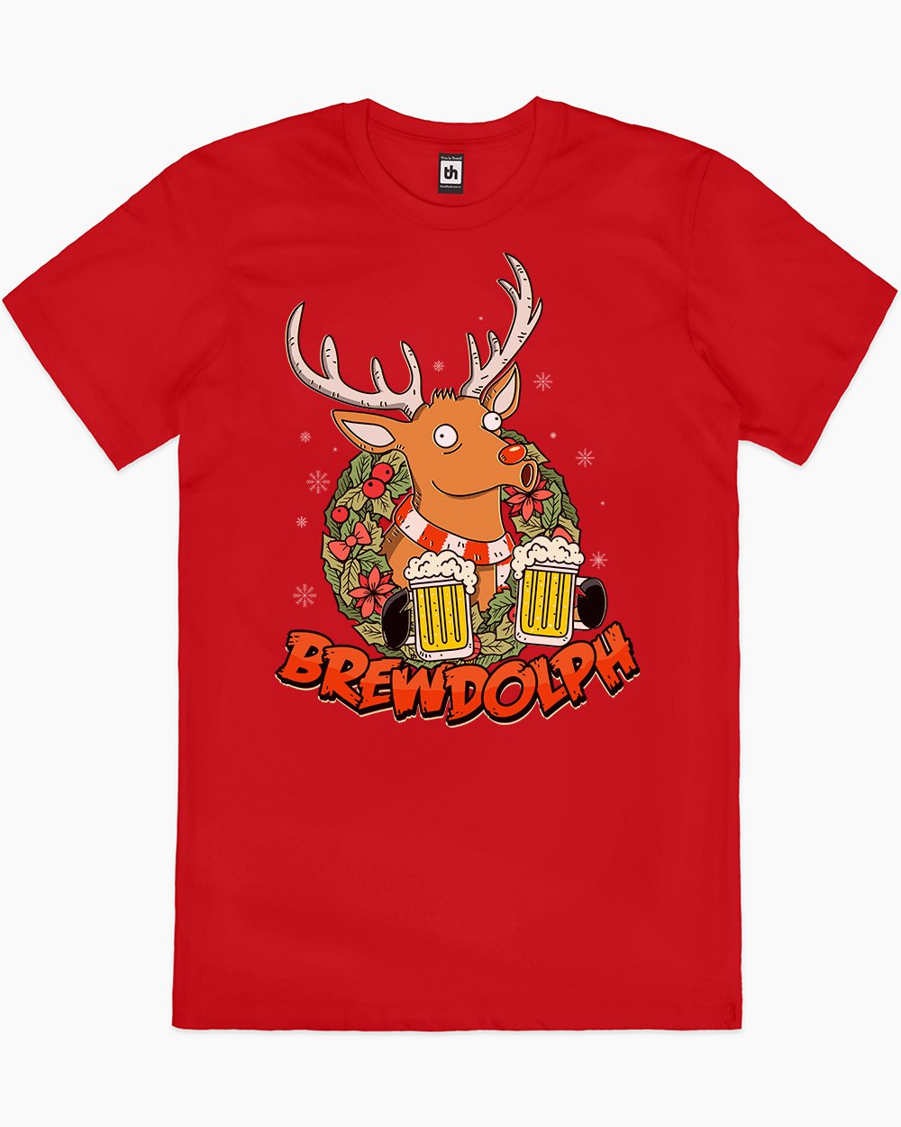 Brewdolph T-Shirt Australia Online #colour_red