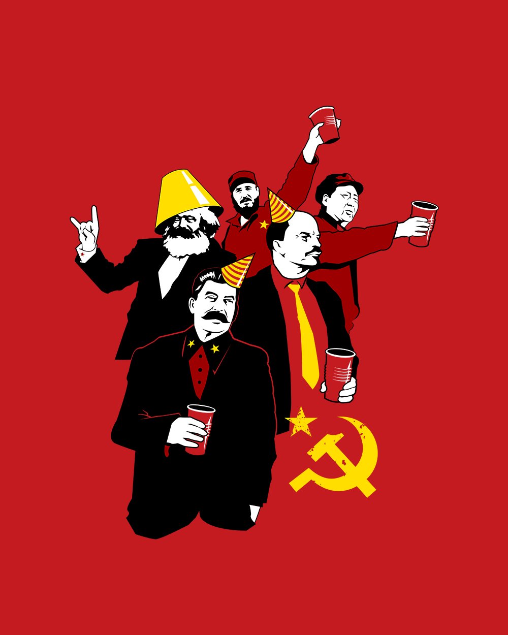 The Communist Party: Variant Hoodie Australia Online #colour_red
