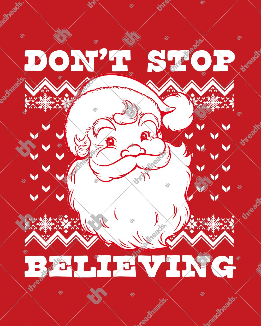 Don’t Stop Believing Santa Hoodie Australia Online #colour_red
