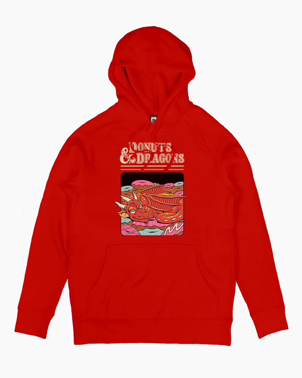Donuts and Dragons Hoodie Australia Online #colour_red