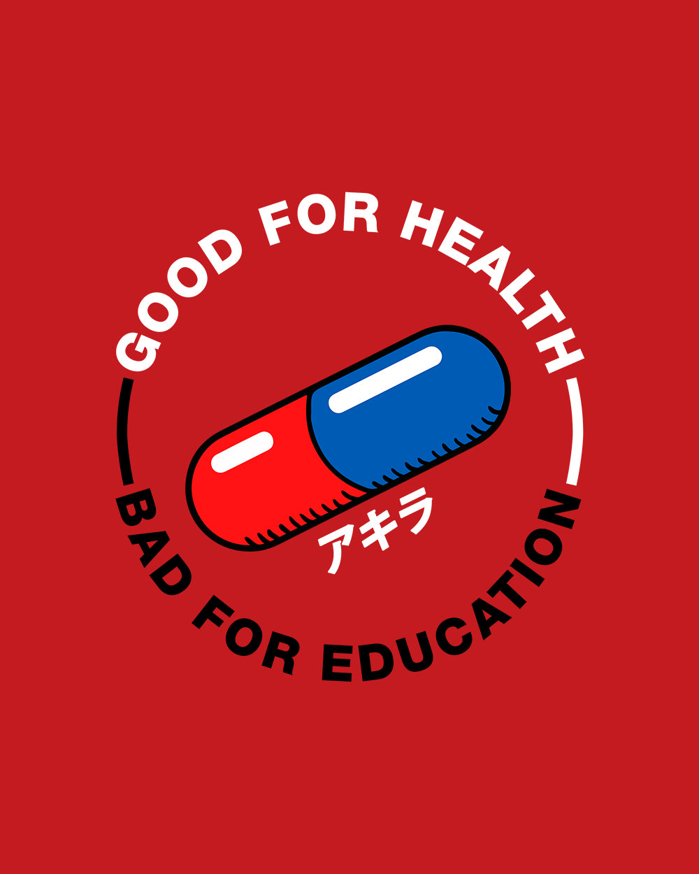 Good For Health Bad For Education Hoodie Australia Online #colour_red