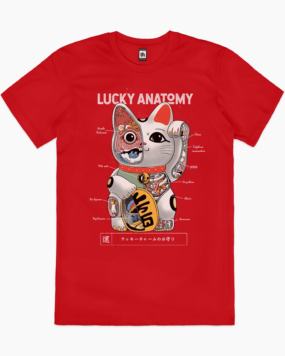 Lucky Anatomy T-Shirt Australia Online #colour_red