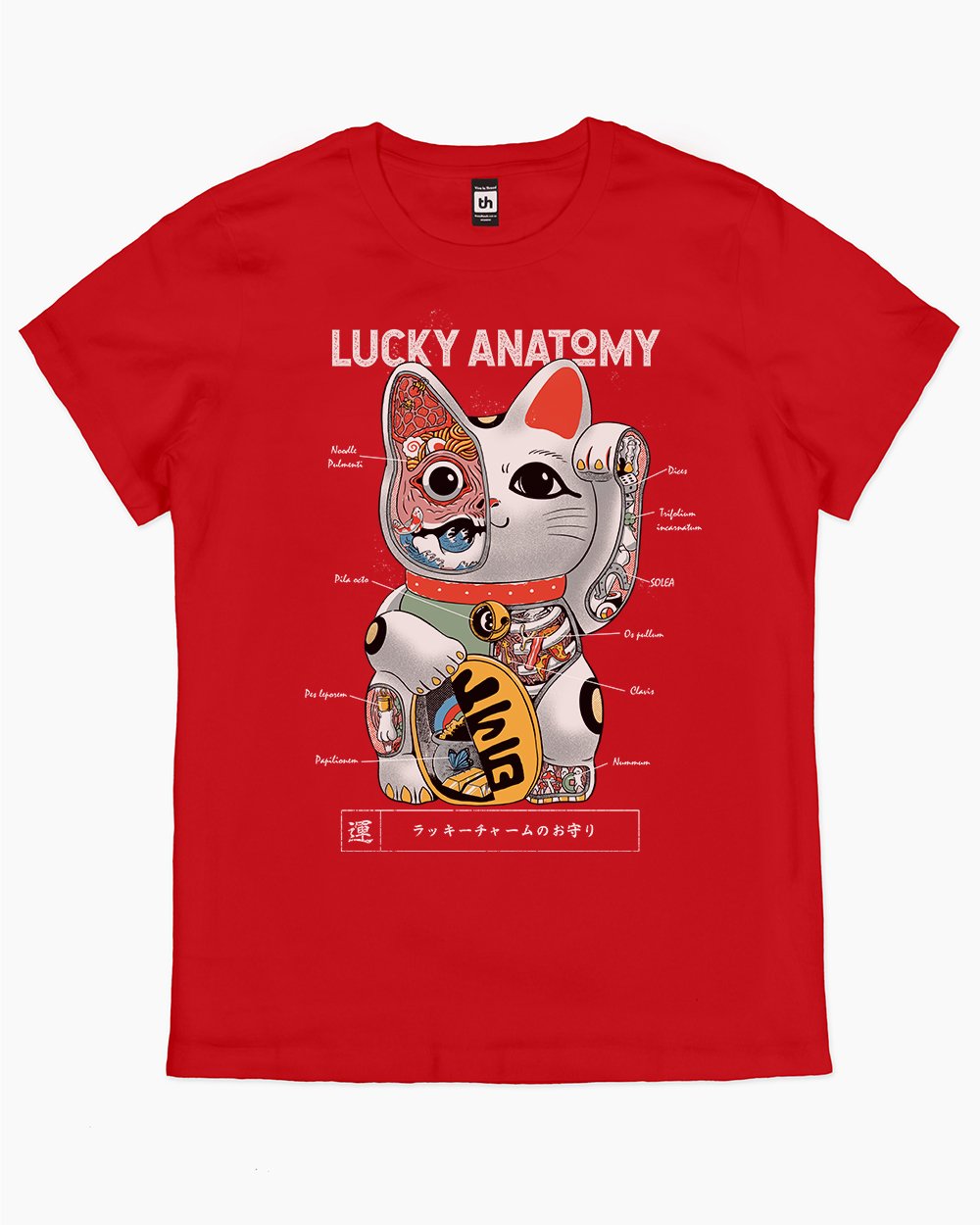 Lucky Anatomy T-Shirt Australia Online #colour_red