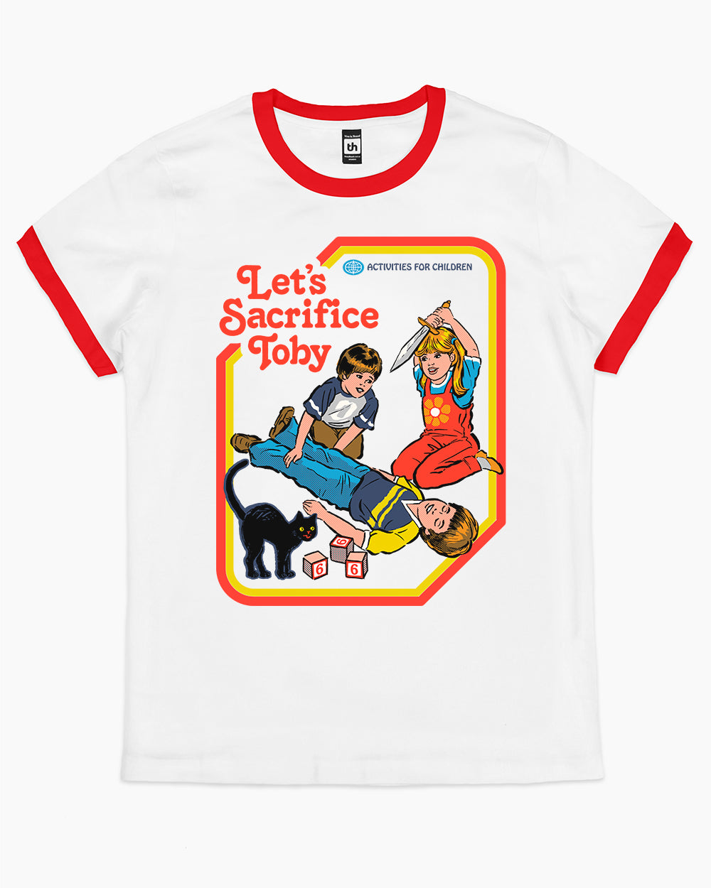 Let's Sacrifice Toby T-Shirt Australia Online #colour_red ringer