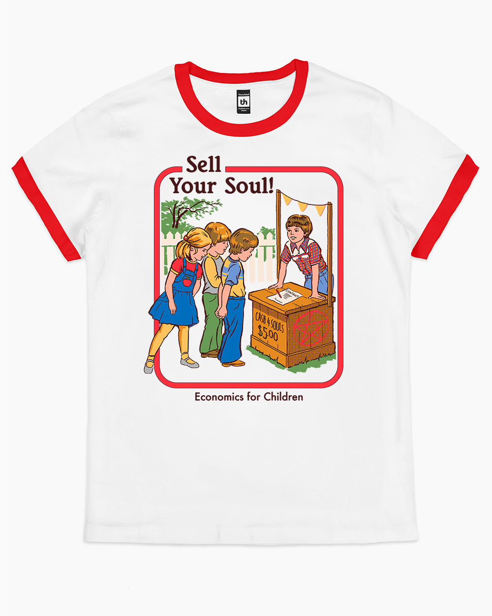 Sell Your Soul T-Shirt Australia Online #colour_red ringer